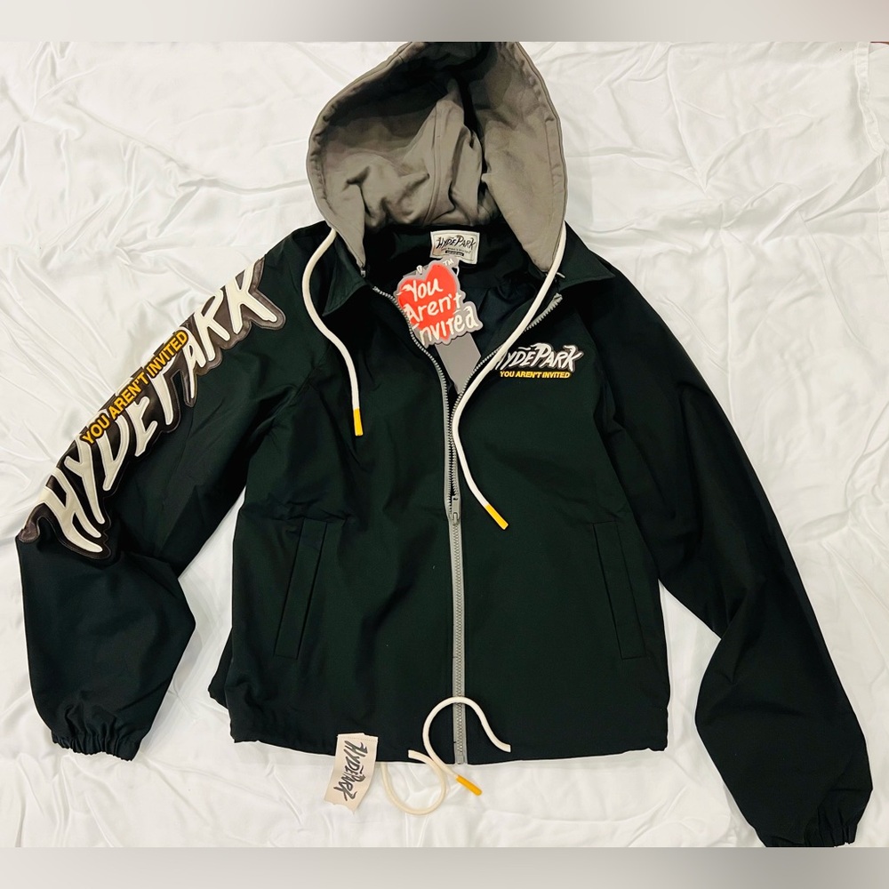 Hyde Park (you aren’t invited) Black and Gray Hooded Jacket